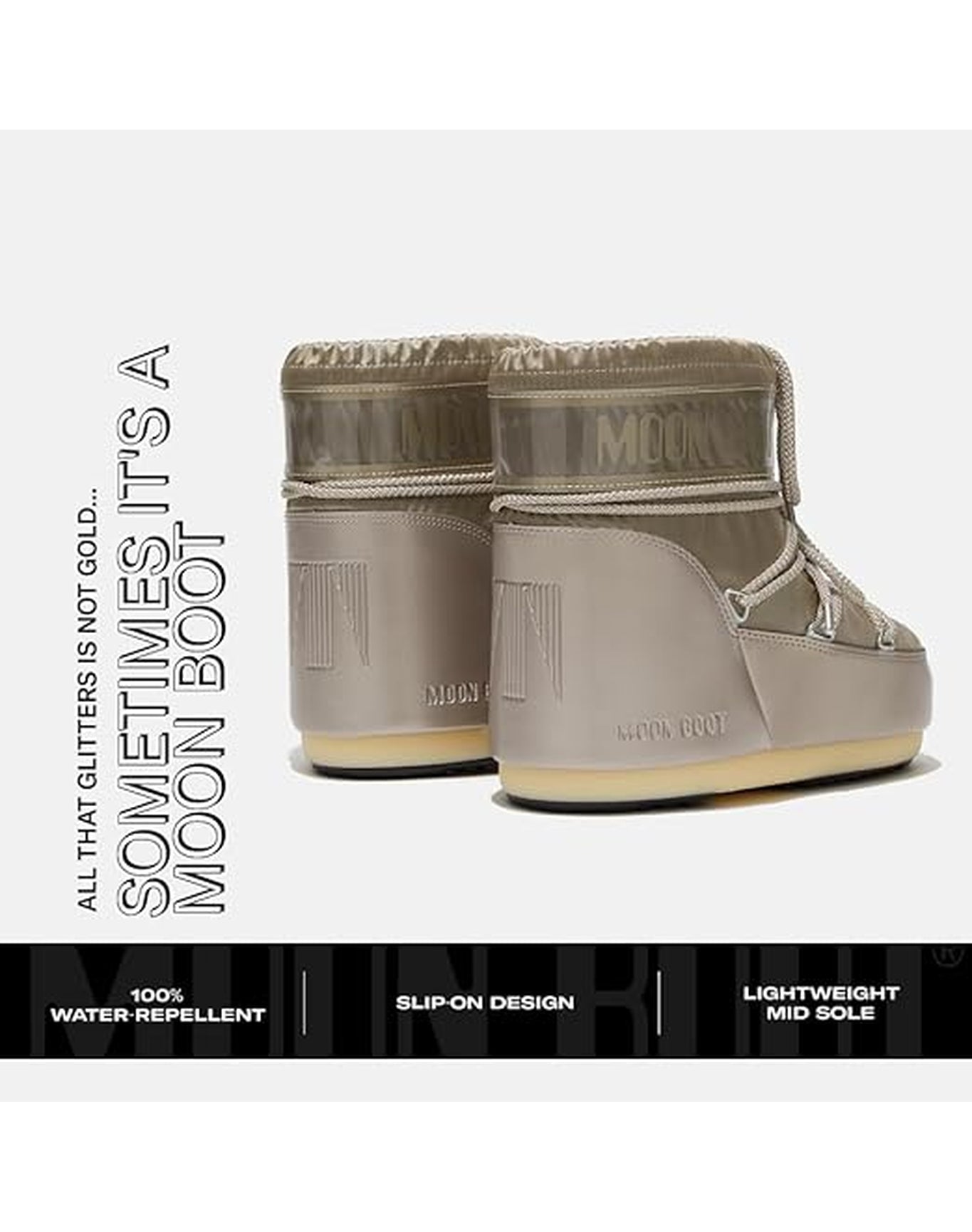 Adults | Moon Boot Classic Low Glance | Platinum