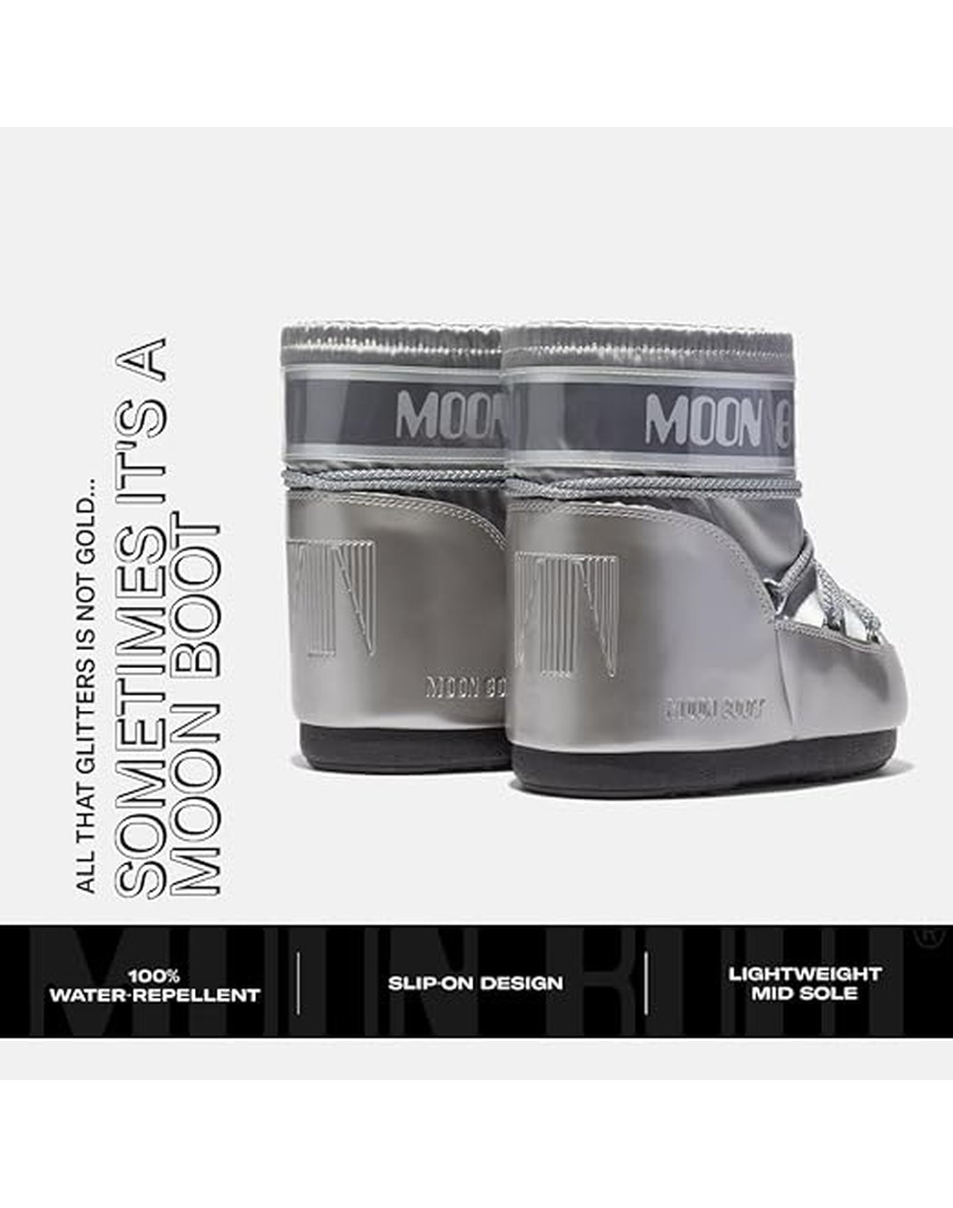 Adults | Moon Boot Classic Low Glance | Silver
