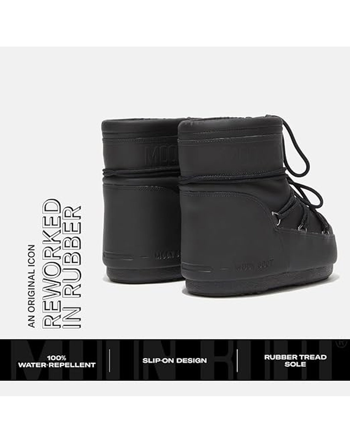 Adults | Moon Boot Icon Low Rubber | Black