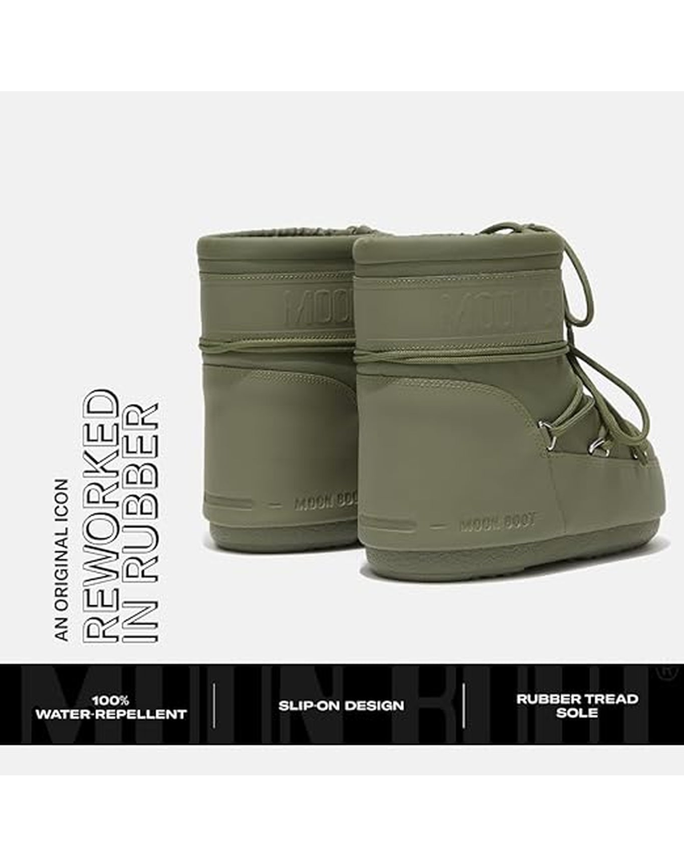 Adults | Moon Boot Icon Low Rubber | Khaki