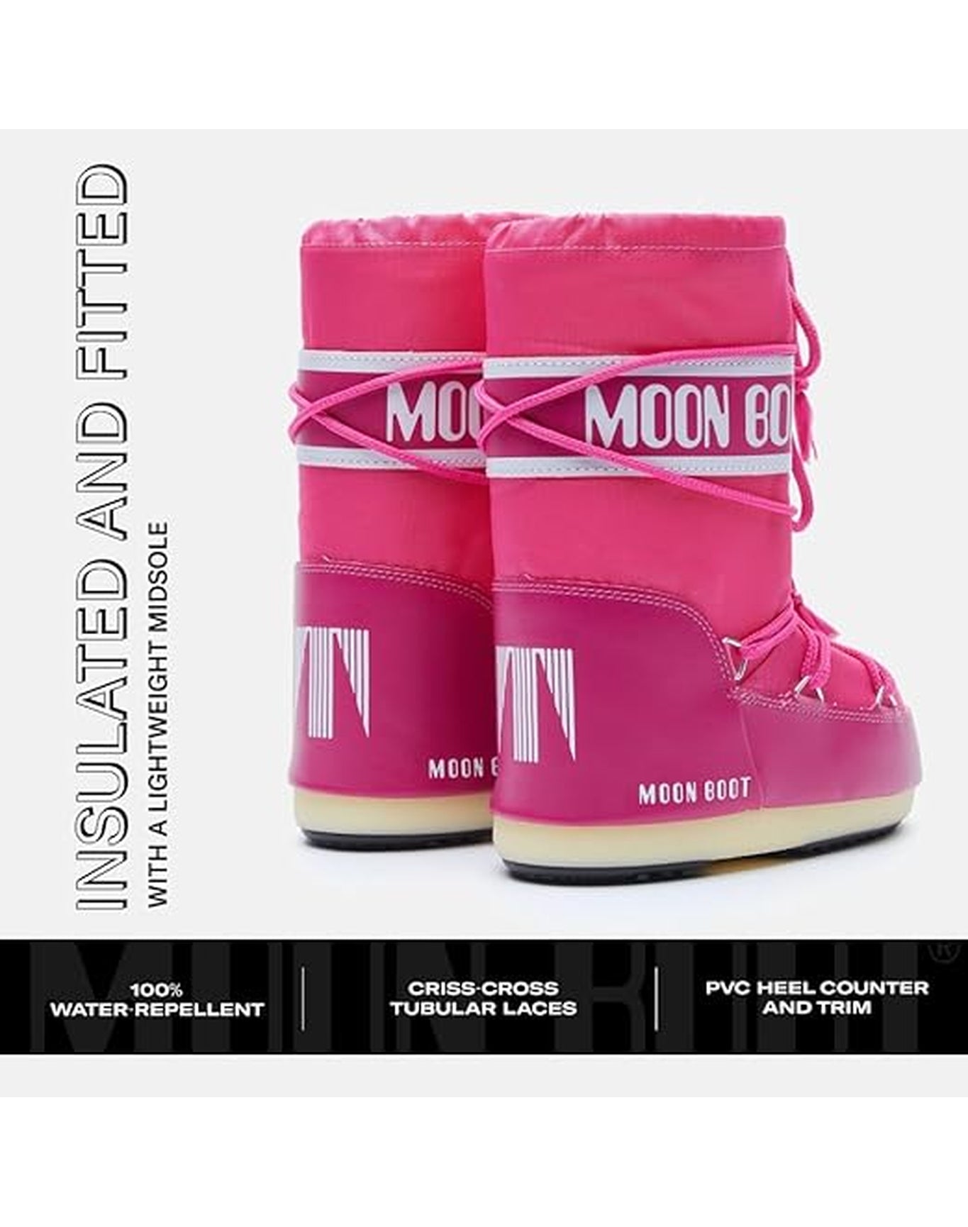 Adults | Moon Boot Nylon | Bougainvillea