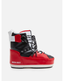Adults | Moon Boot Sneaker Mid | White x Red x Black