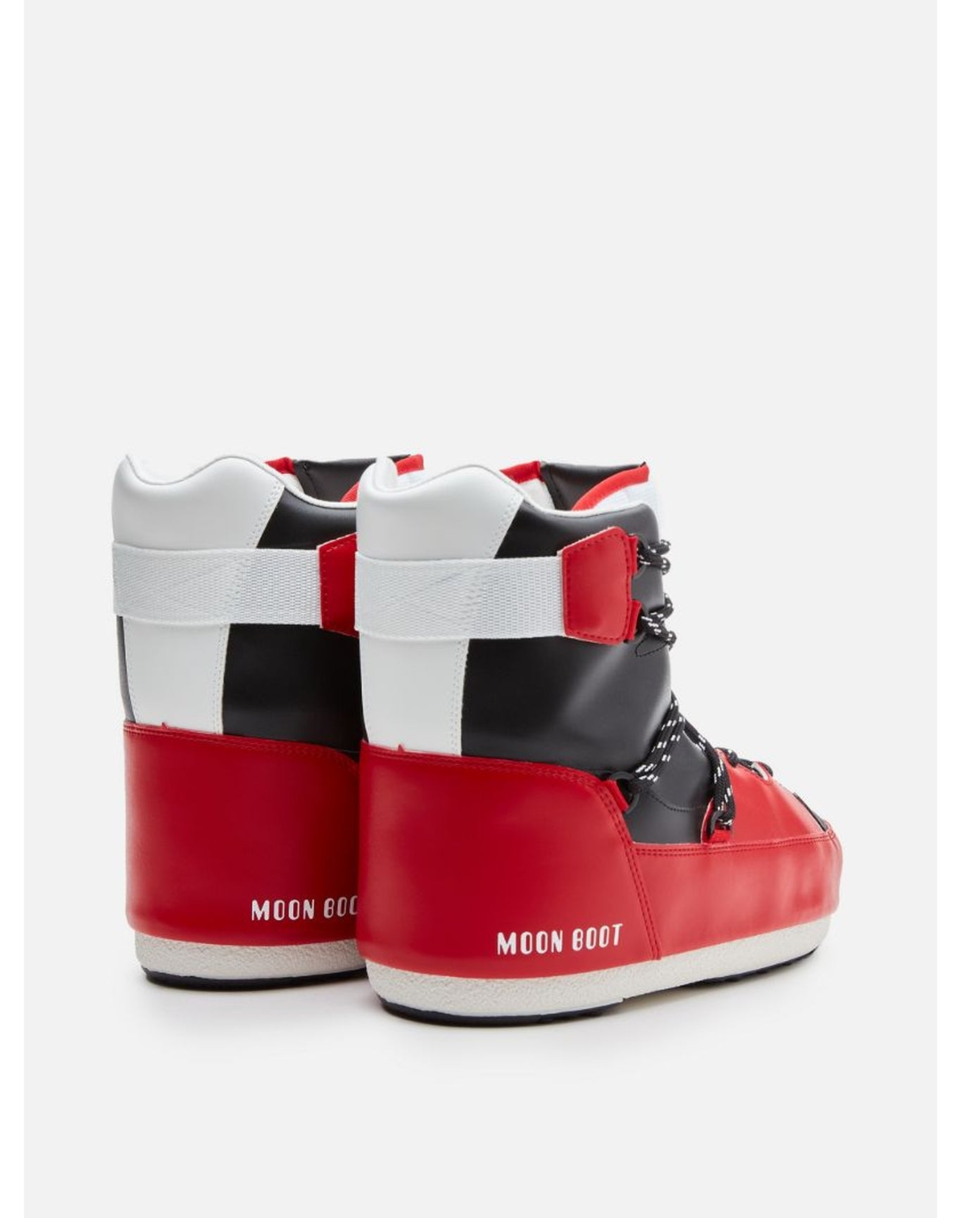 Adults | Moon Boot Sneaker Mid | White x Red x Black