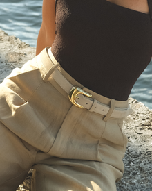 No. 8 Belt | Sand-Gold