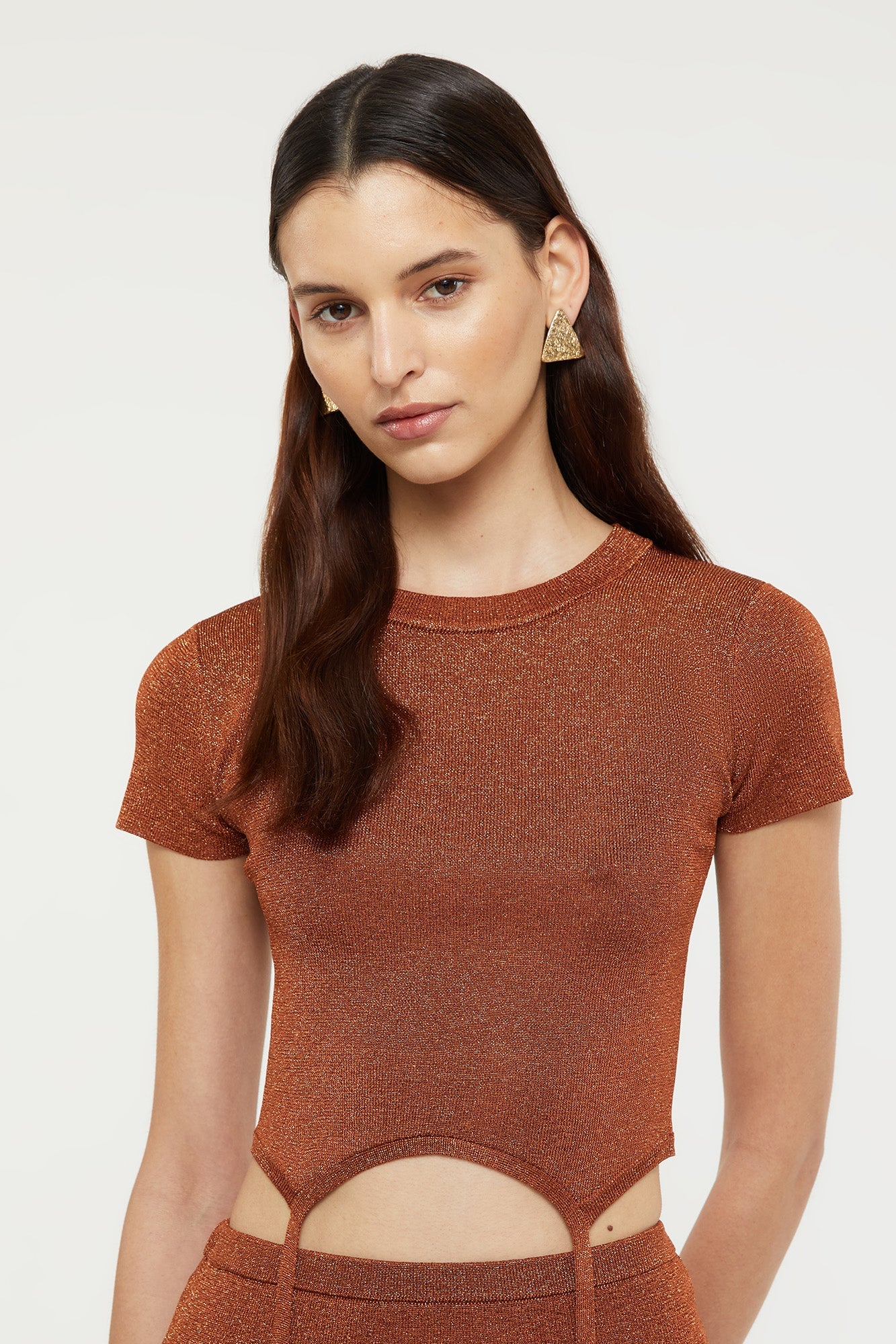 Yael Knit Top | Bronze