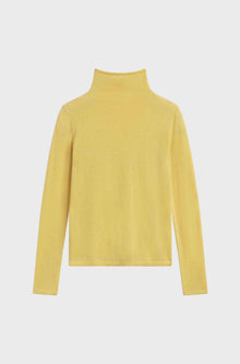 Funnel Wool/Cash Turtleneck | Yellow