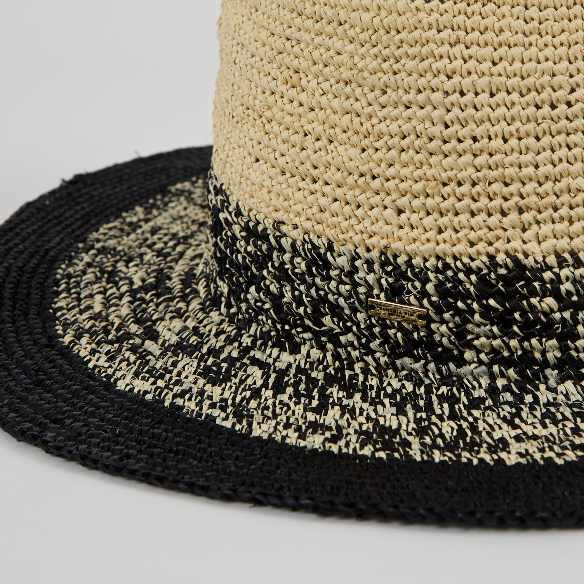 Lourdes Fedora | Ivory/Black