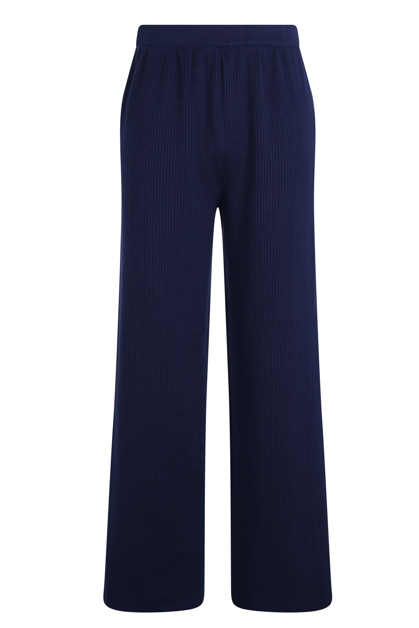 Ribbed Knit Pants - Navy Reuben Oliver