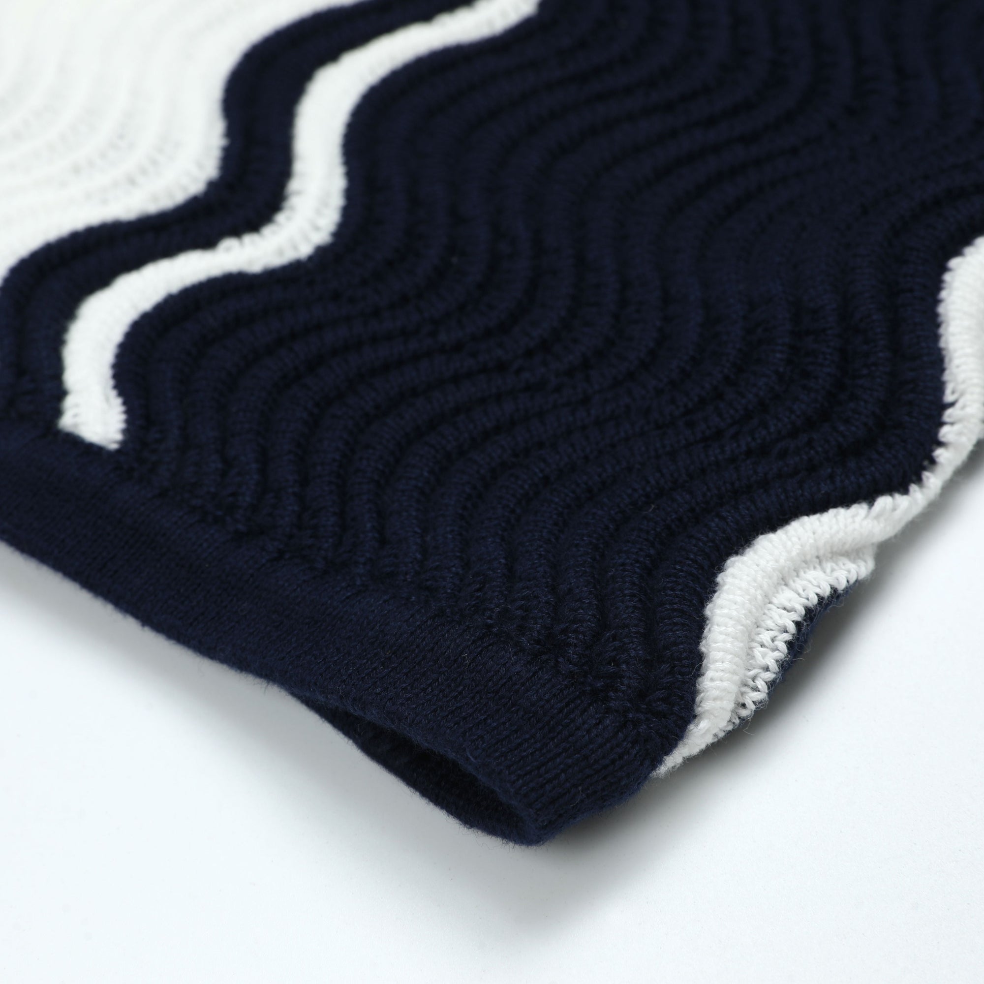 Long Sleeve Knit Soccer Jersey | Navy