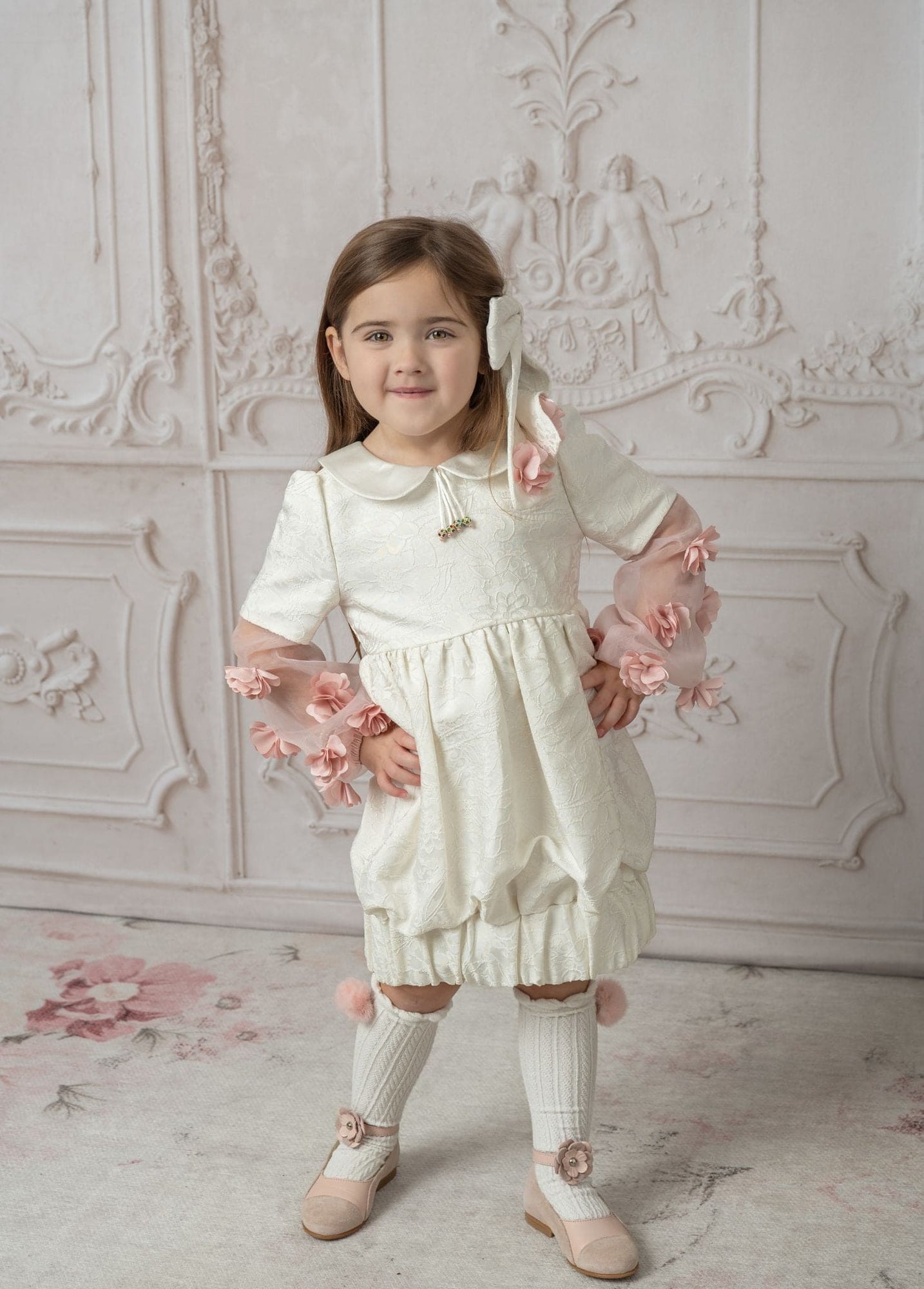 Baby Girls | Cherry Blossom Dress | Beige