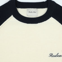 Long Sleeve Knit Baseball T-Shirt | Navy