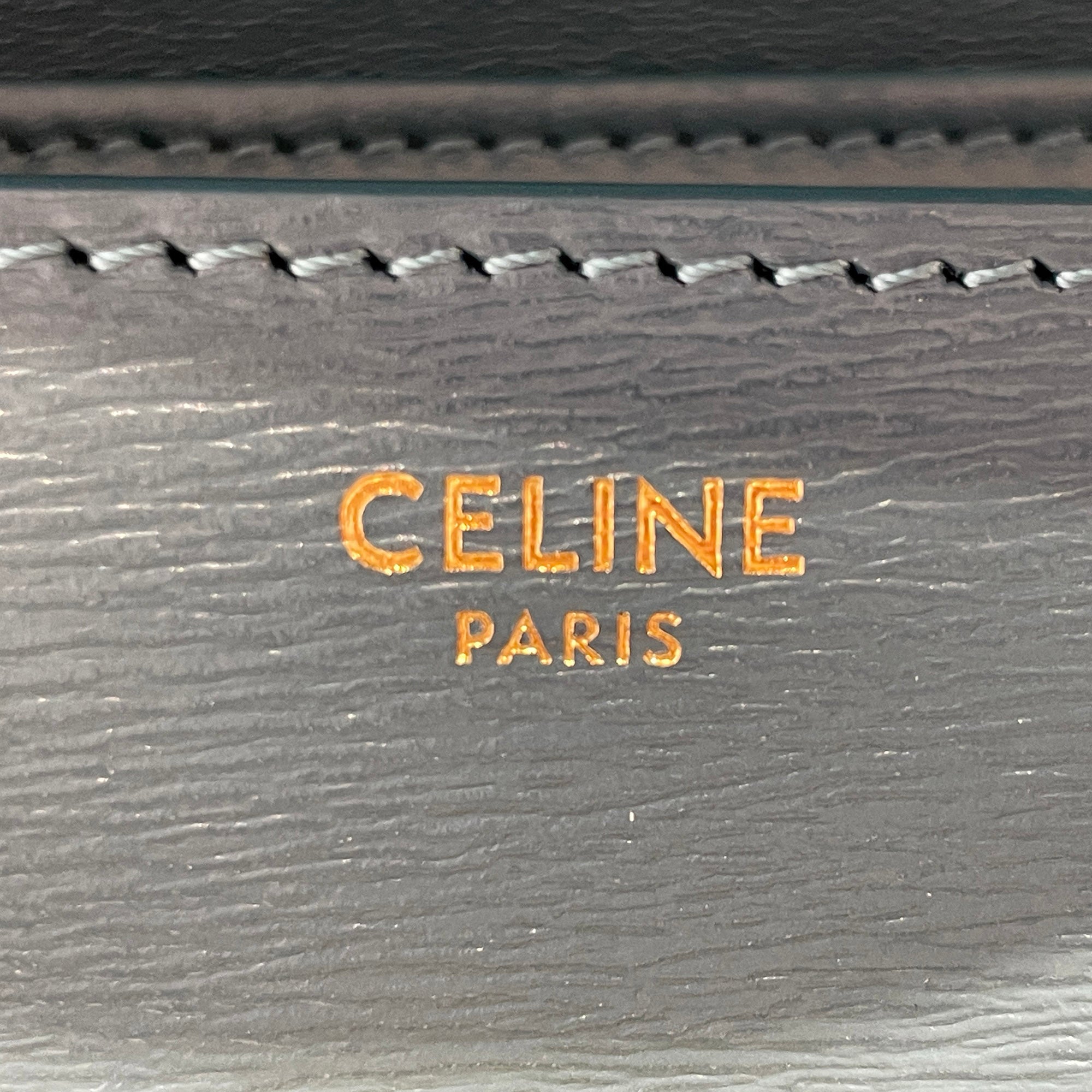 Celine | Pre-Owned Teen Liege Calfskin Classic Box | Blue