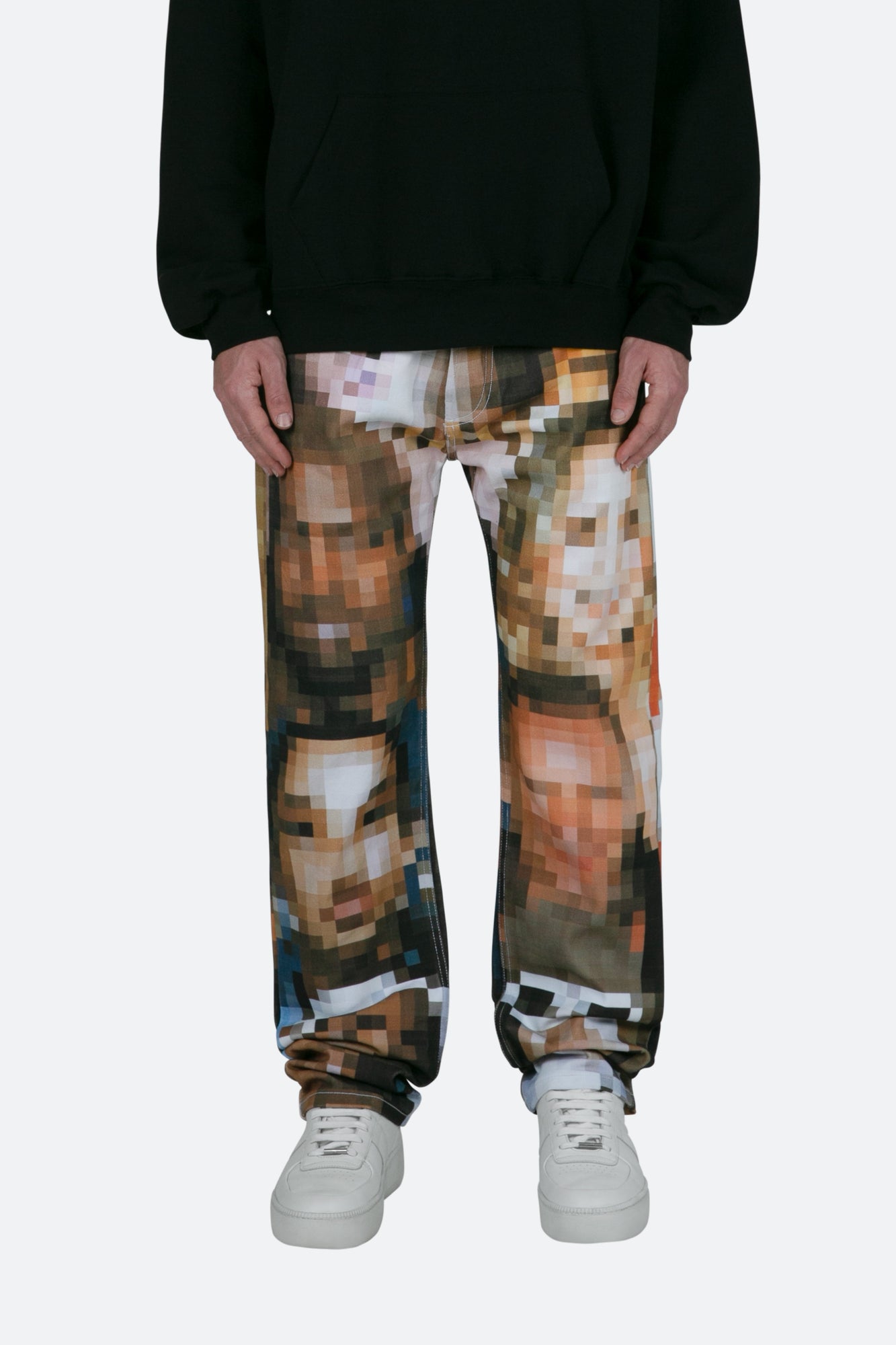 V100 Pixel Straight Denim | Multi