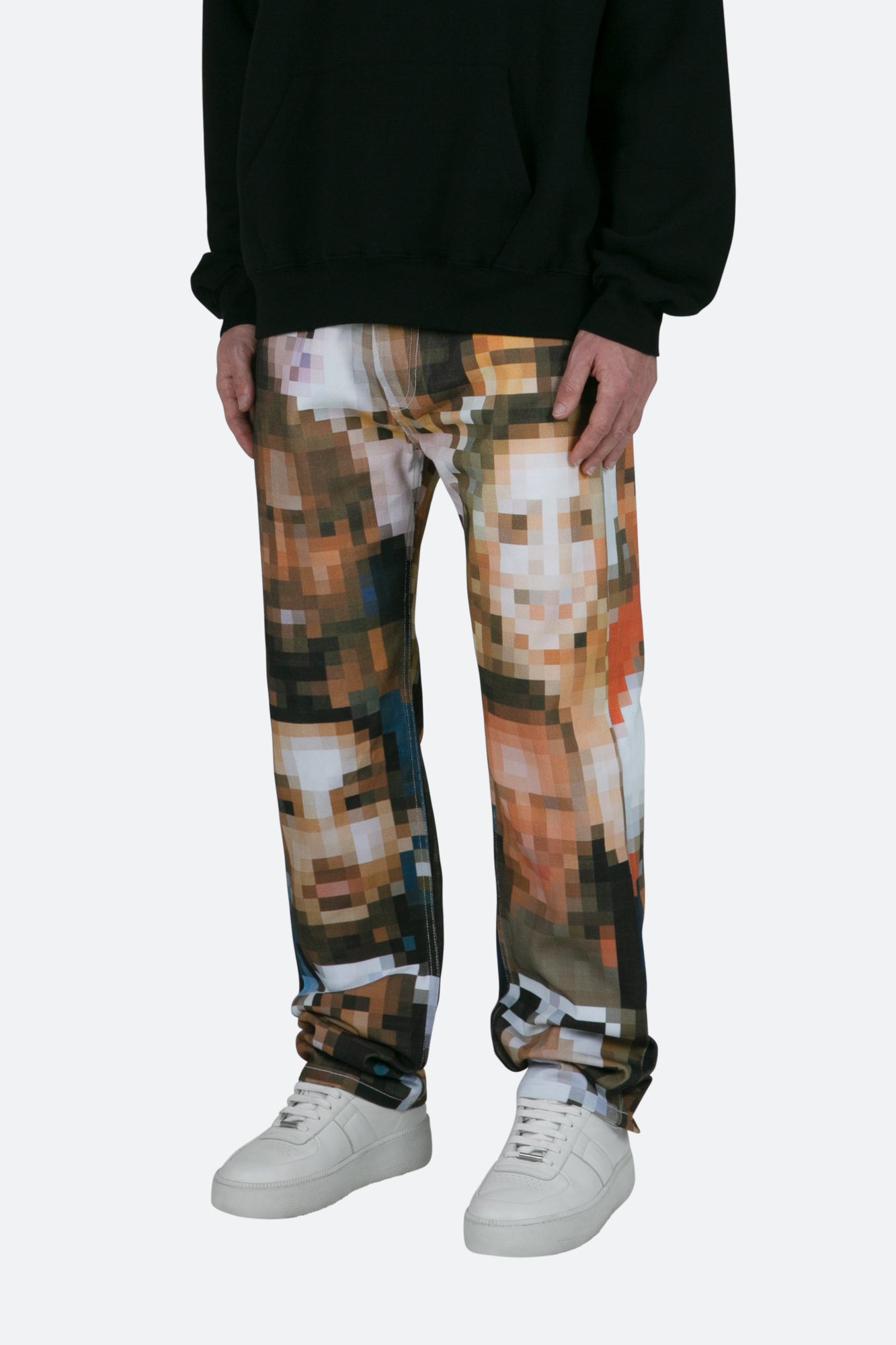 V100 Pixel Straight Denim | Multi