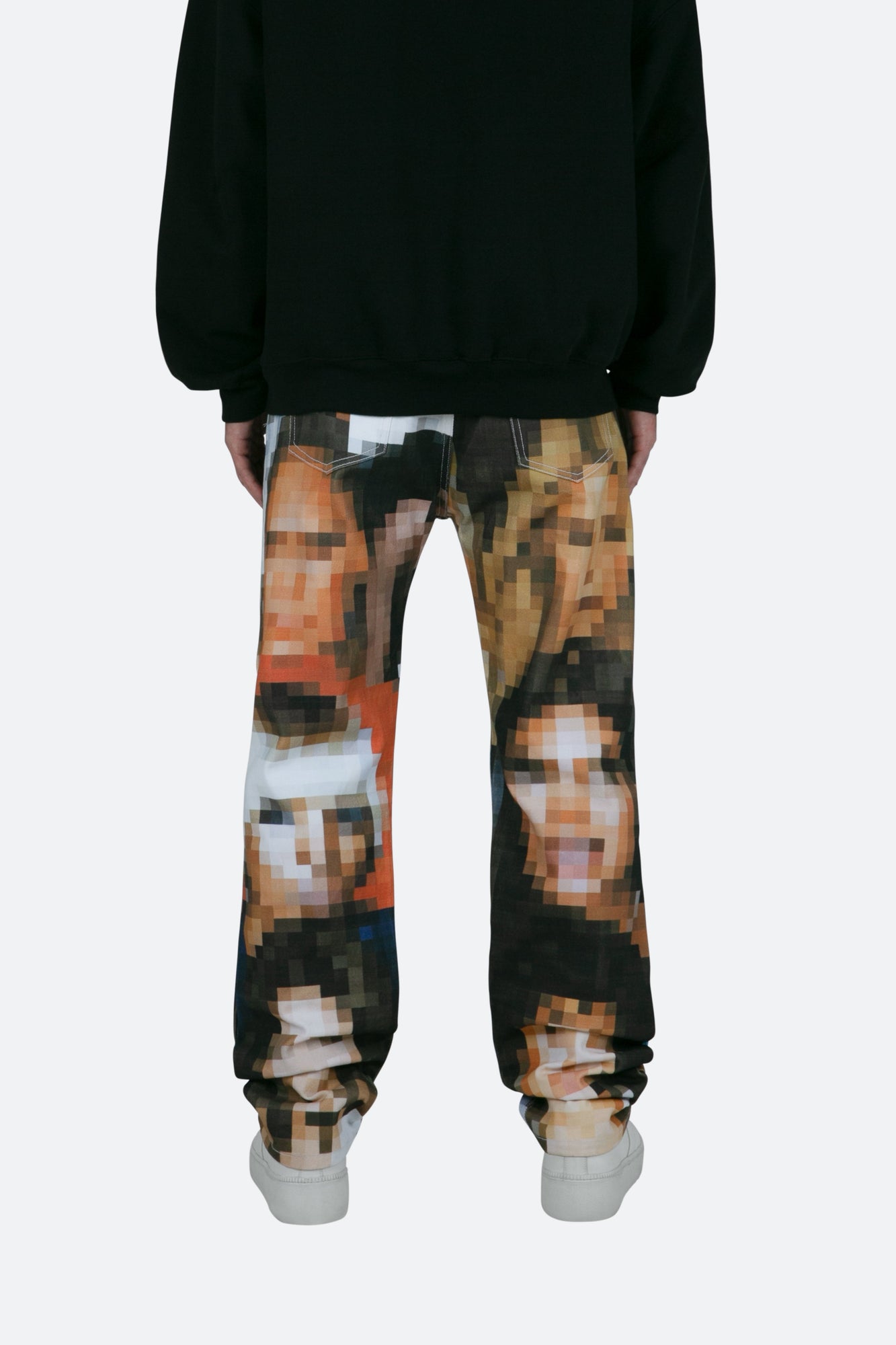 V100 Pixel Straight Denim | Multi