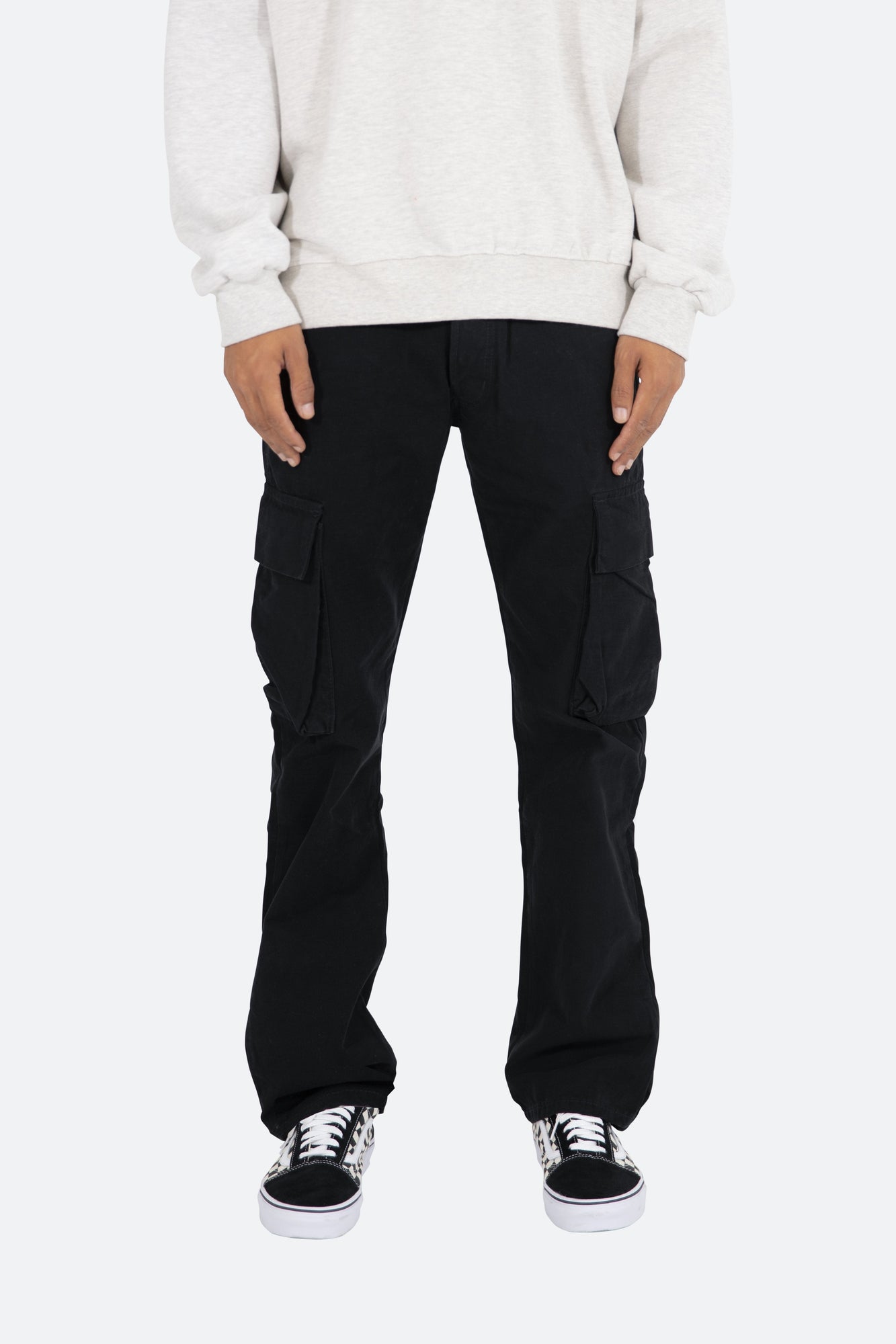 V193 Cargo Snap Baggy Denim | Black