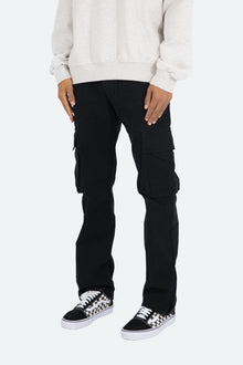 V193 Cargo Snap Baggy Denim | Black