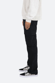 V193 Cargo Snap Baggy Denim | Black