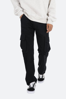 V193 Cargo Snap Baggy Denim | Black