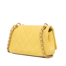 Chanel | Pre-Owned Quilted Lambskin Chain Is More Flap | Yellow