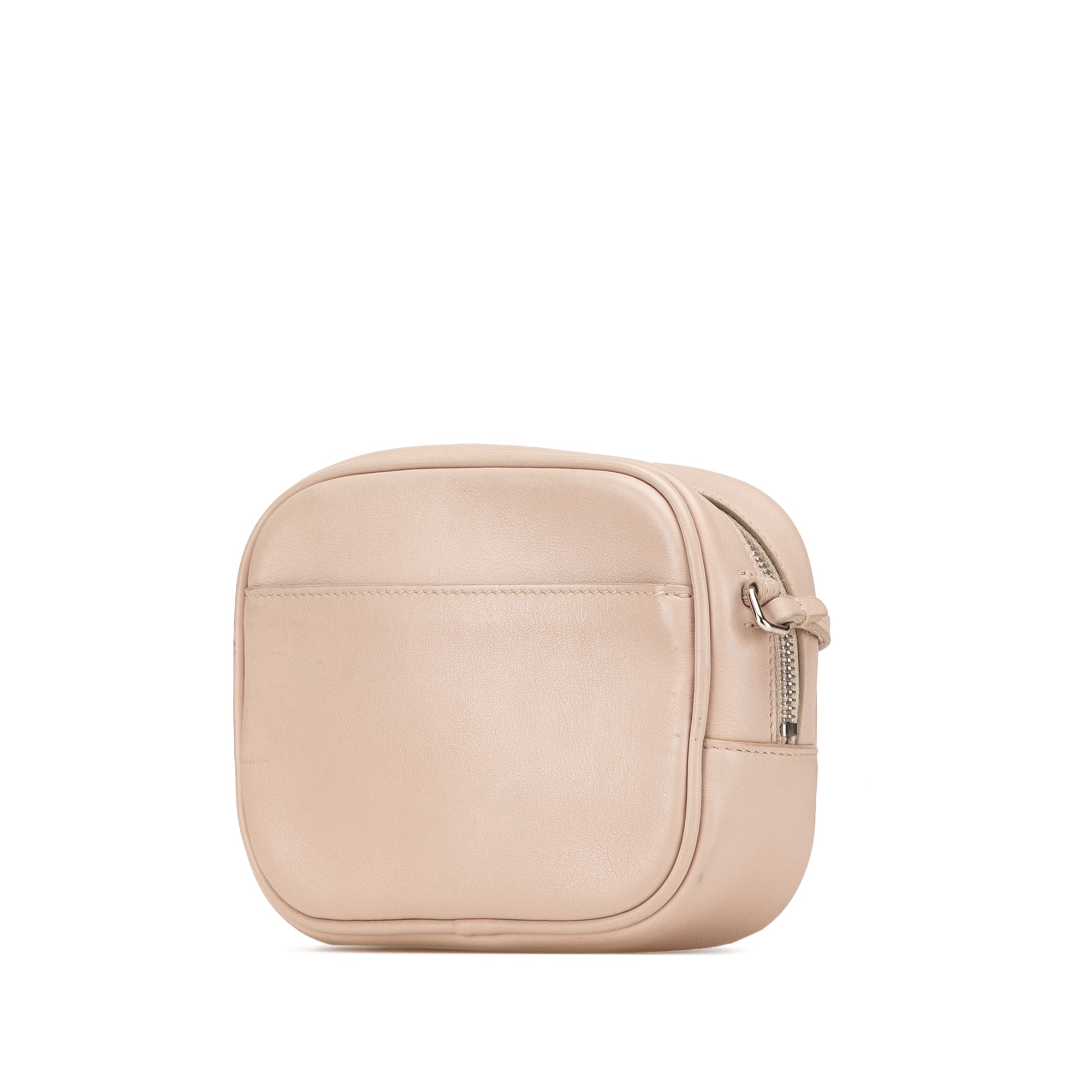 Saint Laurent | Pre-Owned Nappa Monogram Blogger Bag | Brown/Nude