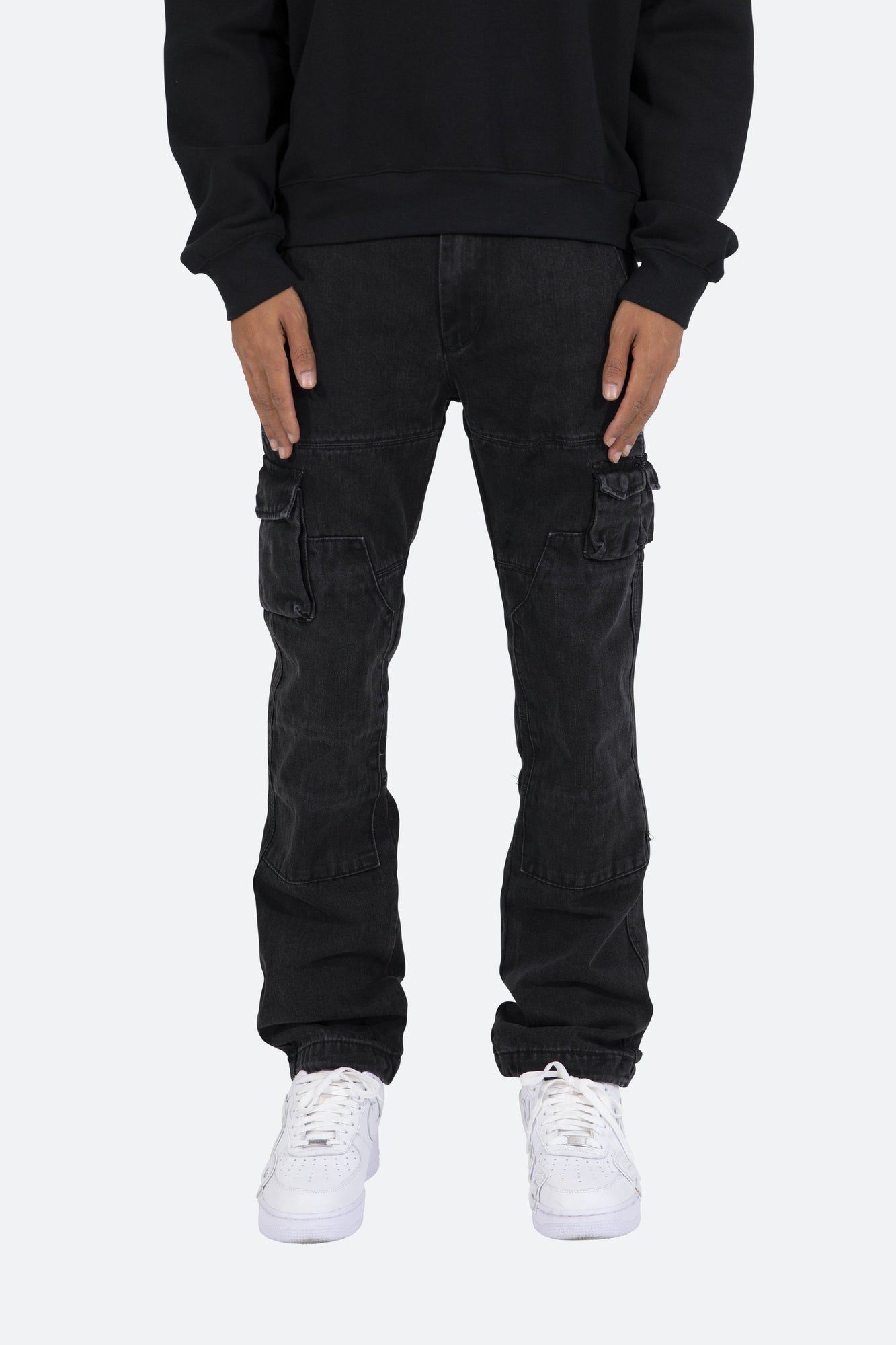 V244 Cargo Baggy Denim | Vintage Black