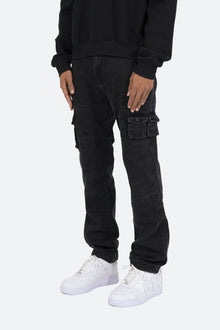 V244 Cargo Baggy Denim | Vintage Black