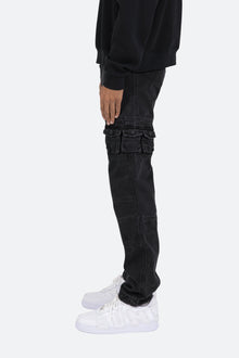 V244 Cargo Baggy Denim | Vintage Black