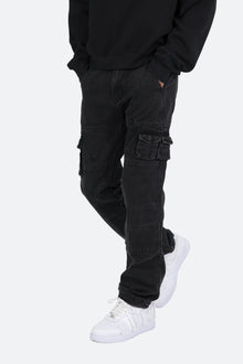 V244 Cargo Baggy Denim | Vintage Black
