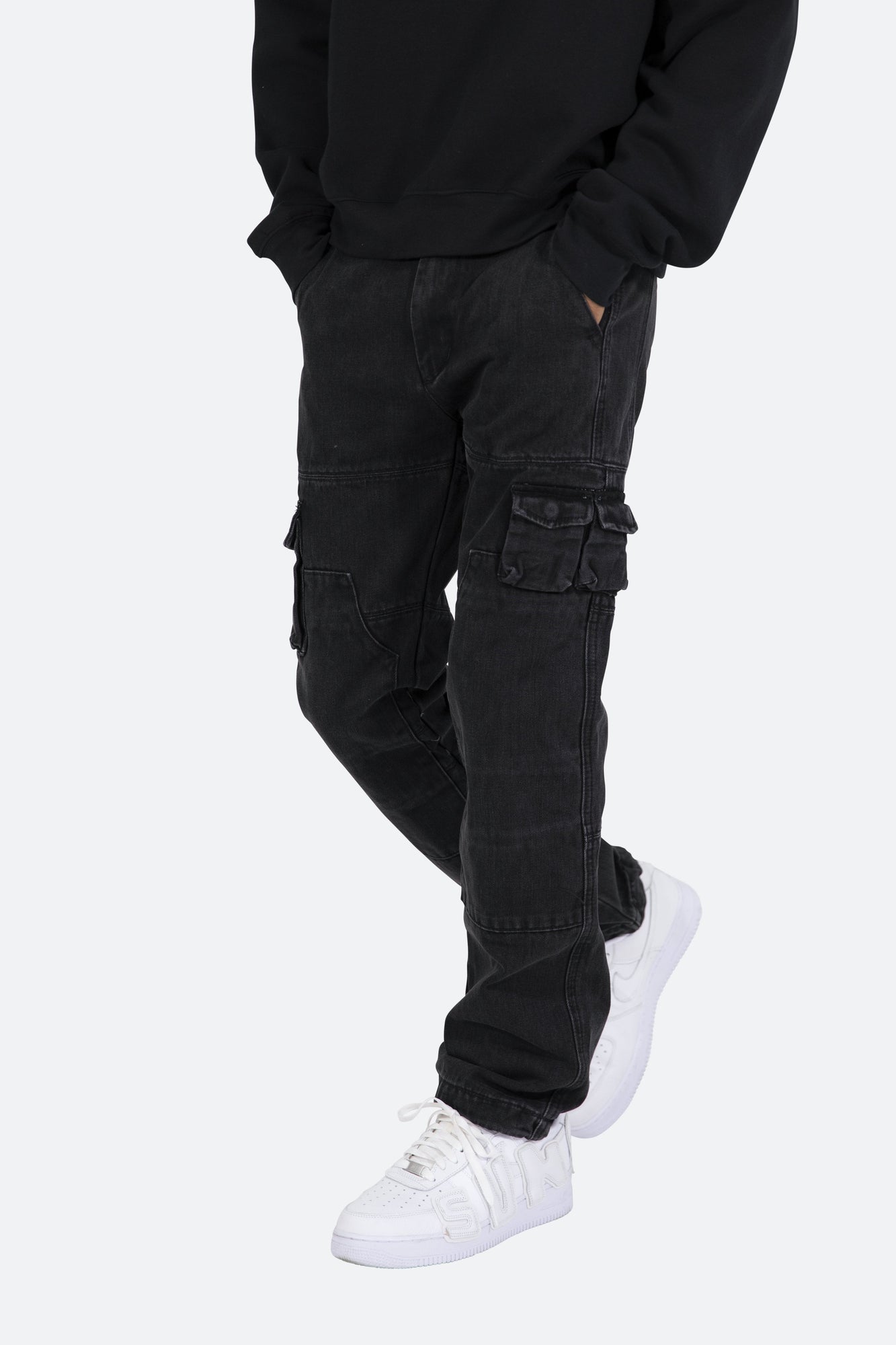 V244 Cargo Baggy Denim | Vintage Black