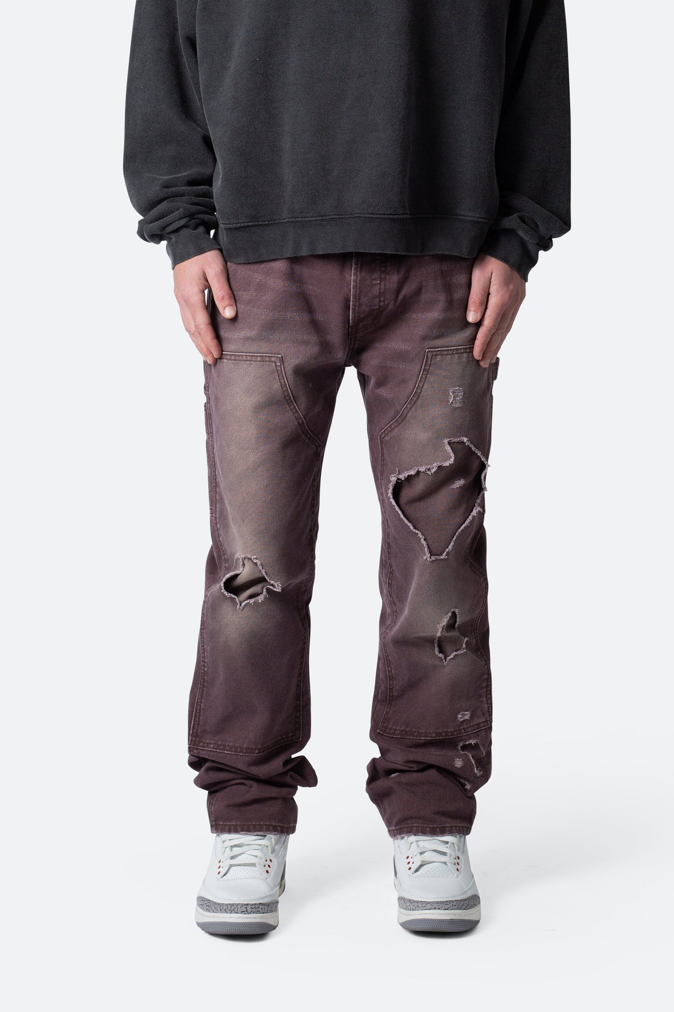 V602 Thrashed Carpenter Pants | Brown