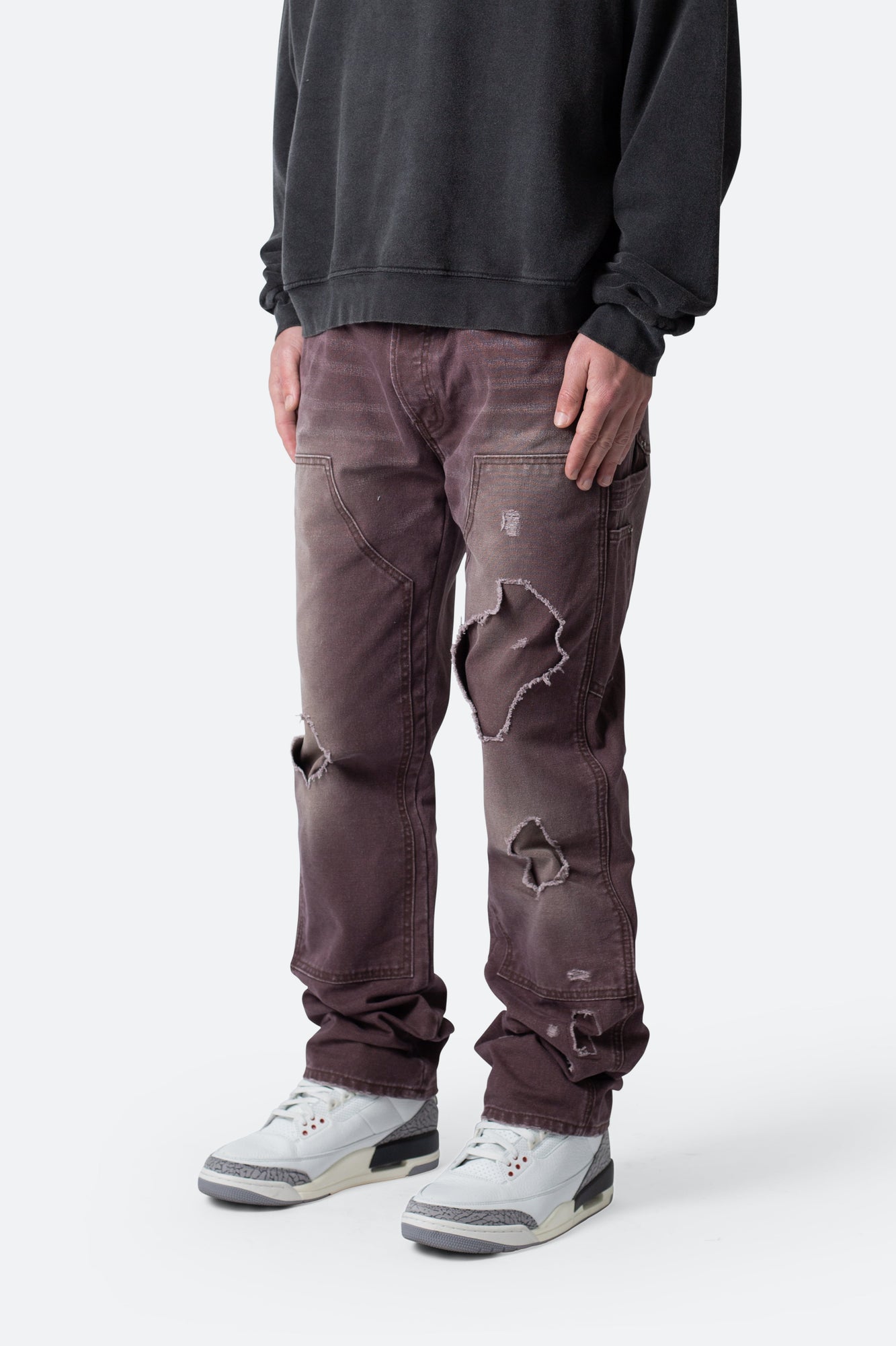 V602 Thrashed Carpenter Pants | Brown