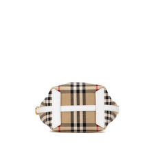 Burberry | Pre-Owned Mini House Check Canvas London Tote | Brown/Beige/White