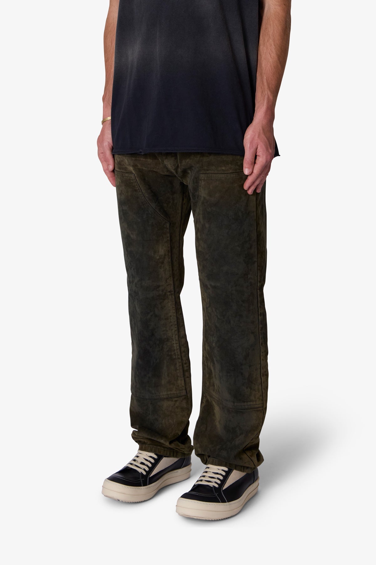 V712 SL3 Suede Pants | Olive x Black