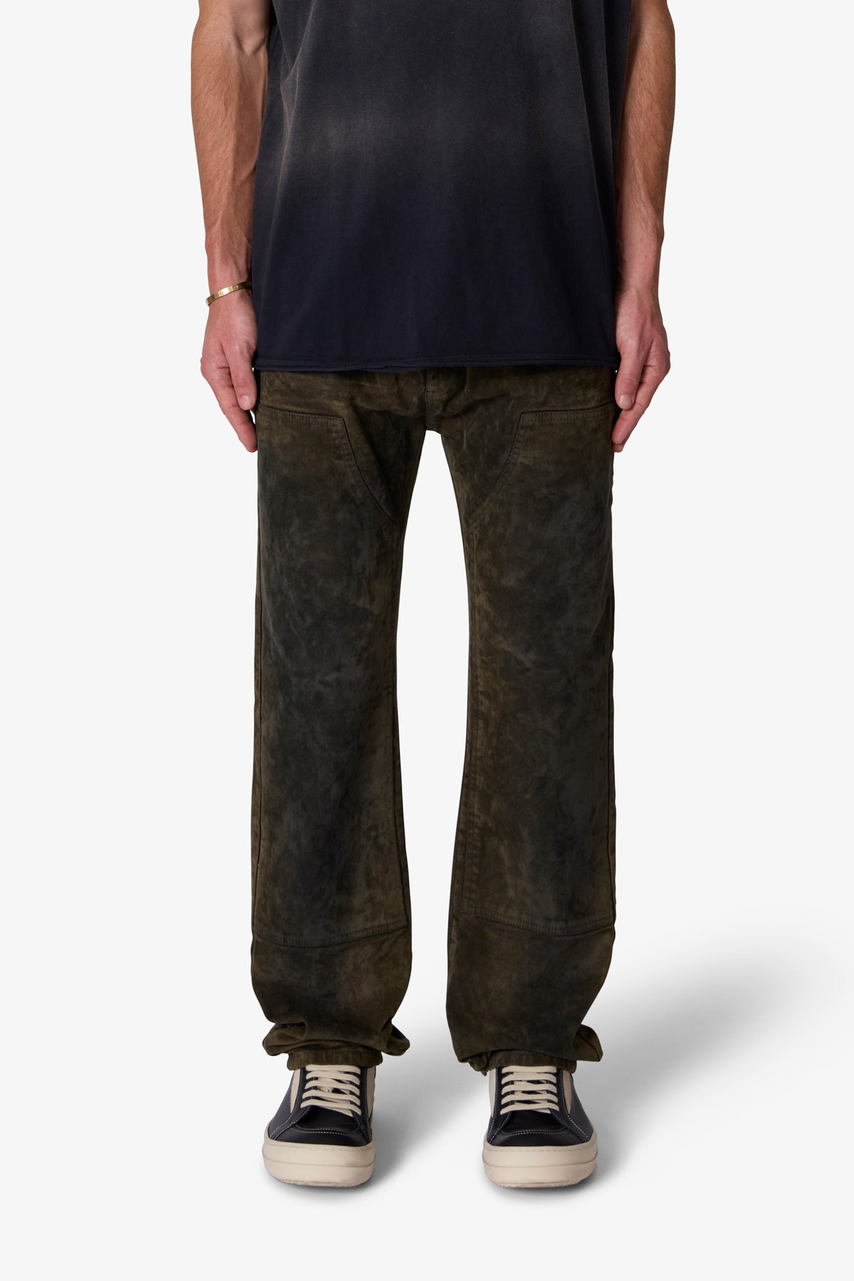 V712 SL3 Suede Pants | Olive x Black