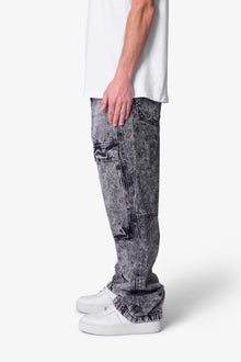 V741 Front Washed Cargo Denim | Grey
