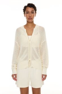 Varley | Ward Knit Jacket | Egret