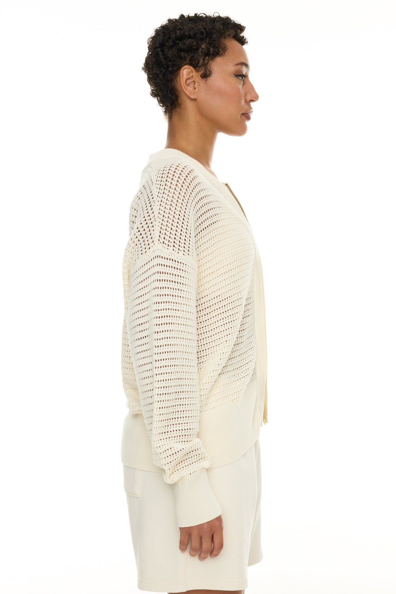 Varley | Ward Knit Jacket | Egret