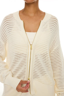 Varley | Ward Knit Jacket | Egret