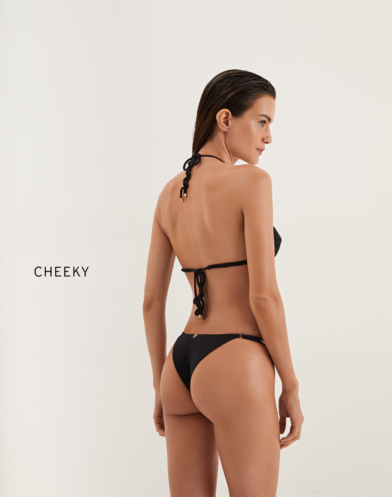Knit Drew Tri Top | Black