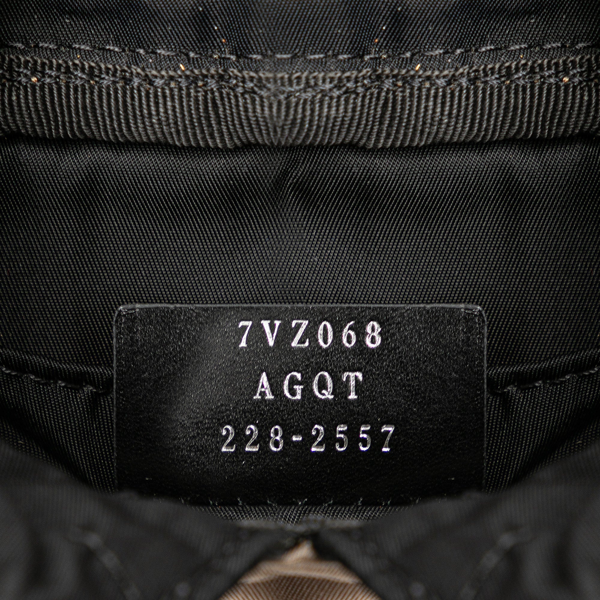 Fendi | Pre-Owned Mini Fendiness Nylon Convertible Backpack | Brown/Taupe