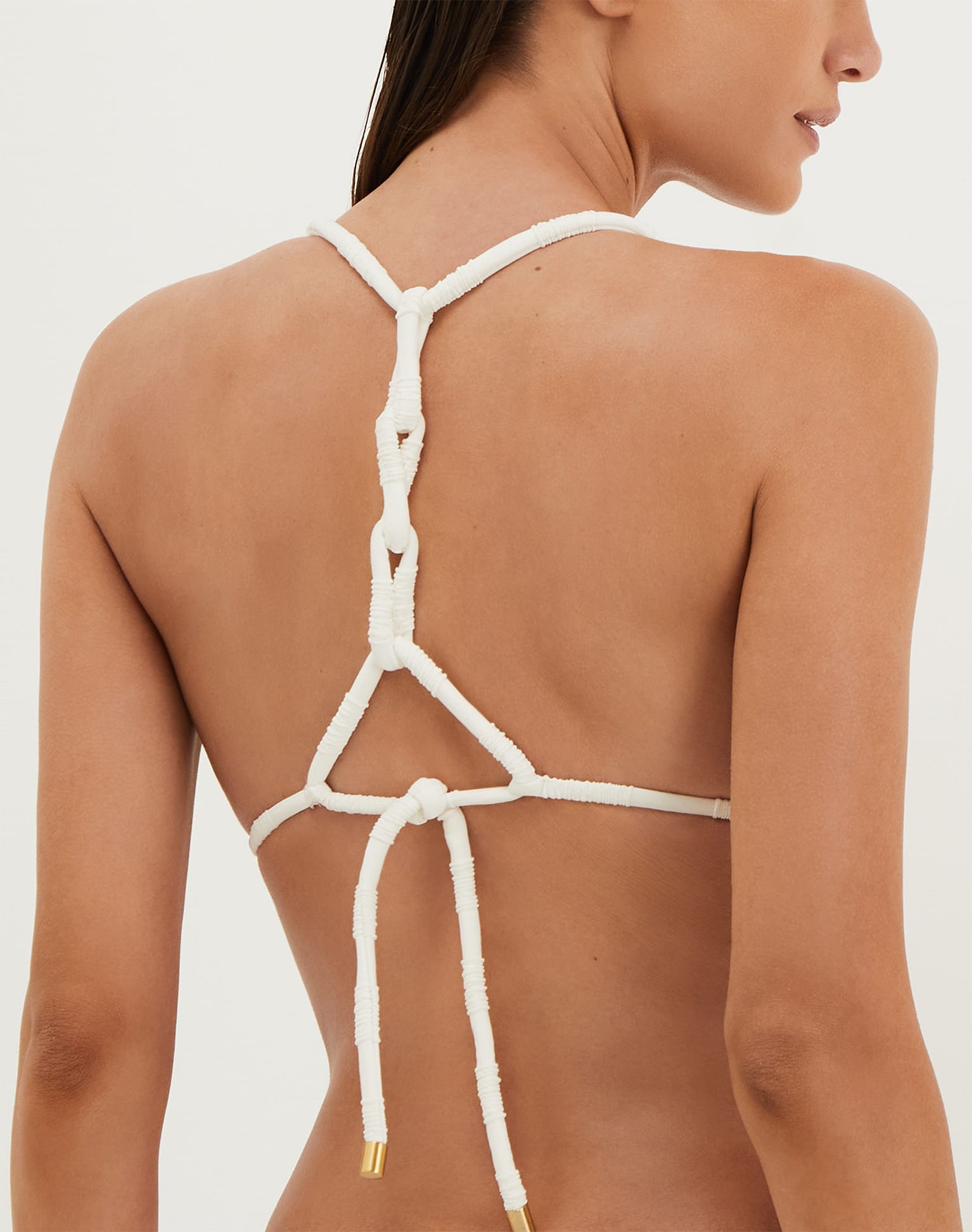 Savyon Leanne T Back Tri Top - Off White S