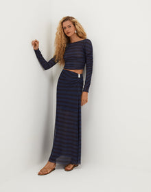 Amira Detail Long Skirt - Harmonie XS