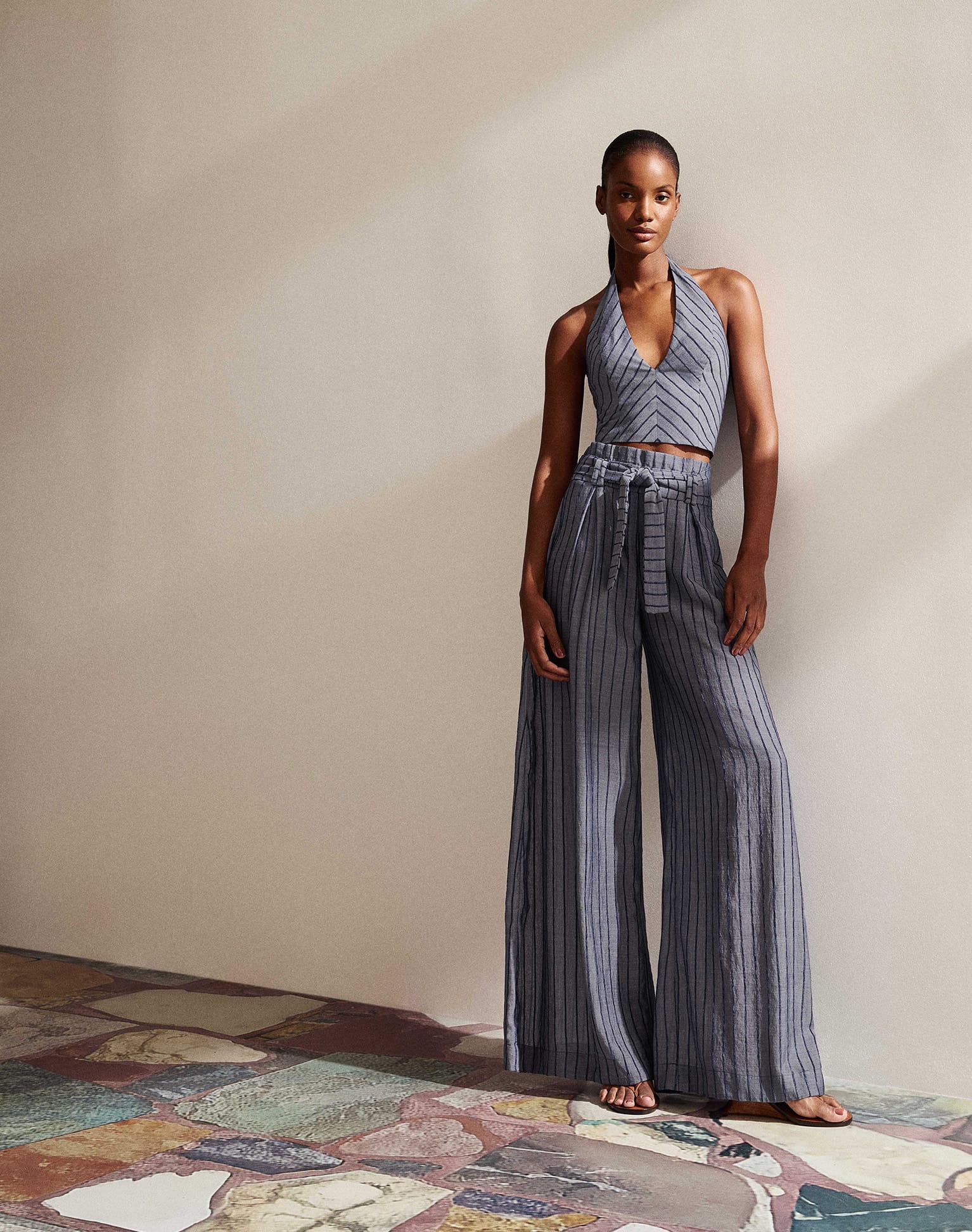 Lysa Palazzo Pants - Sailboat XS