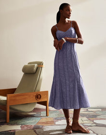 Josephine Midi Dress - Le Bleu XS