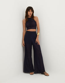 Sia Wide Leg Pants - Sailboat XS