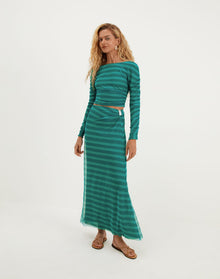 Mira Long Sleeve Blouse - Harmonie Yacht XS