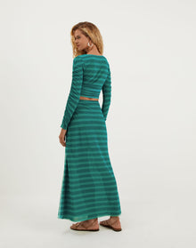 Mira Long Sleeve Blouse - Harmonie Yacht XS