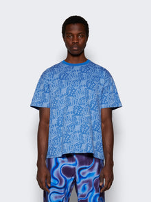 Men | Casella Meyer | Allover Monogram Tee | Blue