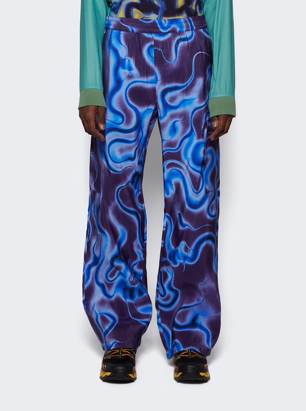 Men | Casella Meyer | Allover Spirits Pants | Blue & Purple